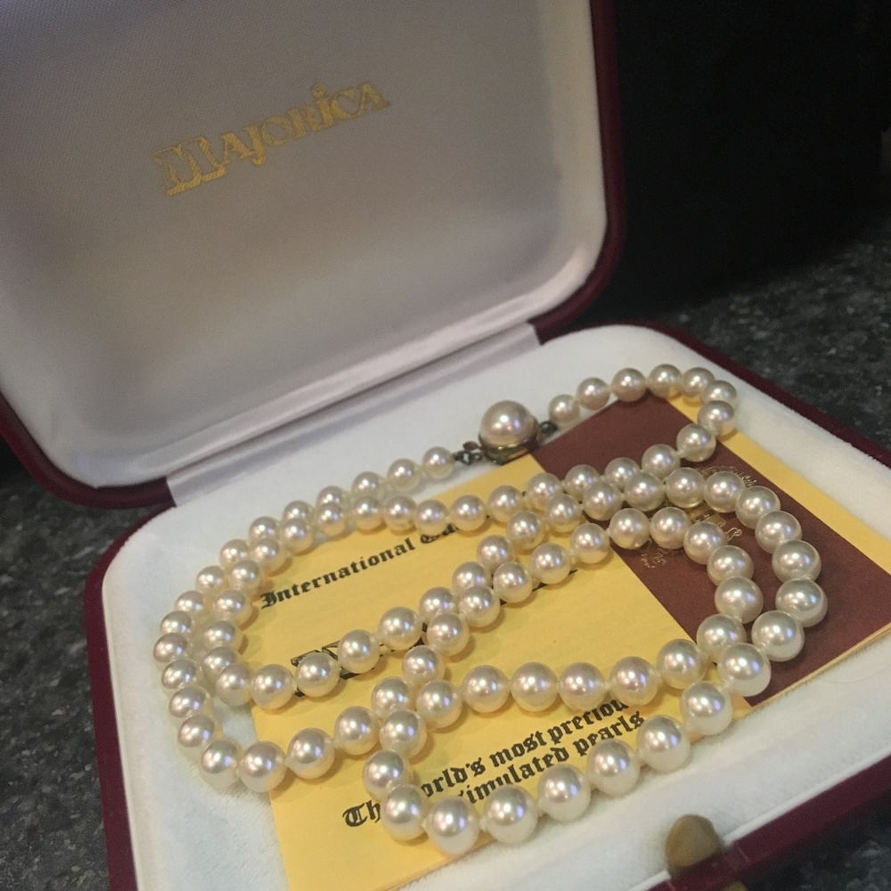 💎 Simulated Pearls Necklace 🌸